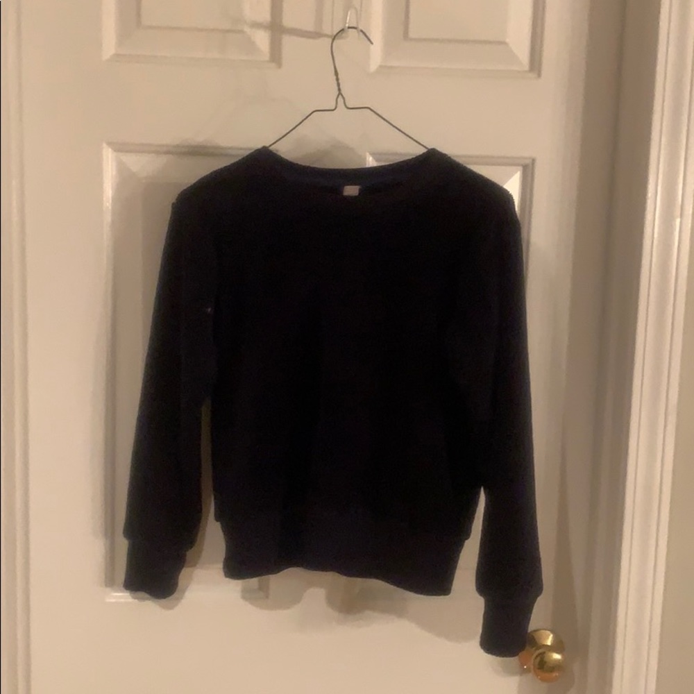Navy Fleece sweatshirt by Athleta